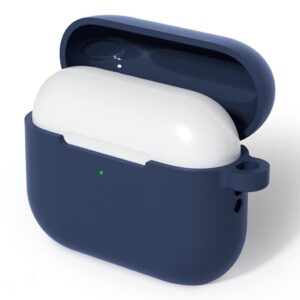 Apple AirPods Pro 3 Skal i silikon med karbinhake - Mörkblå