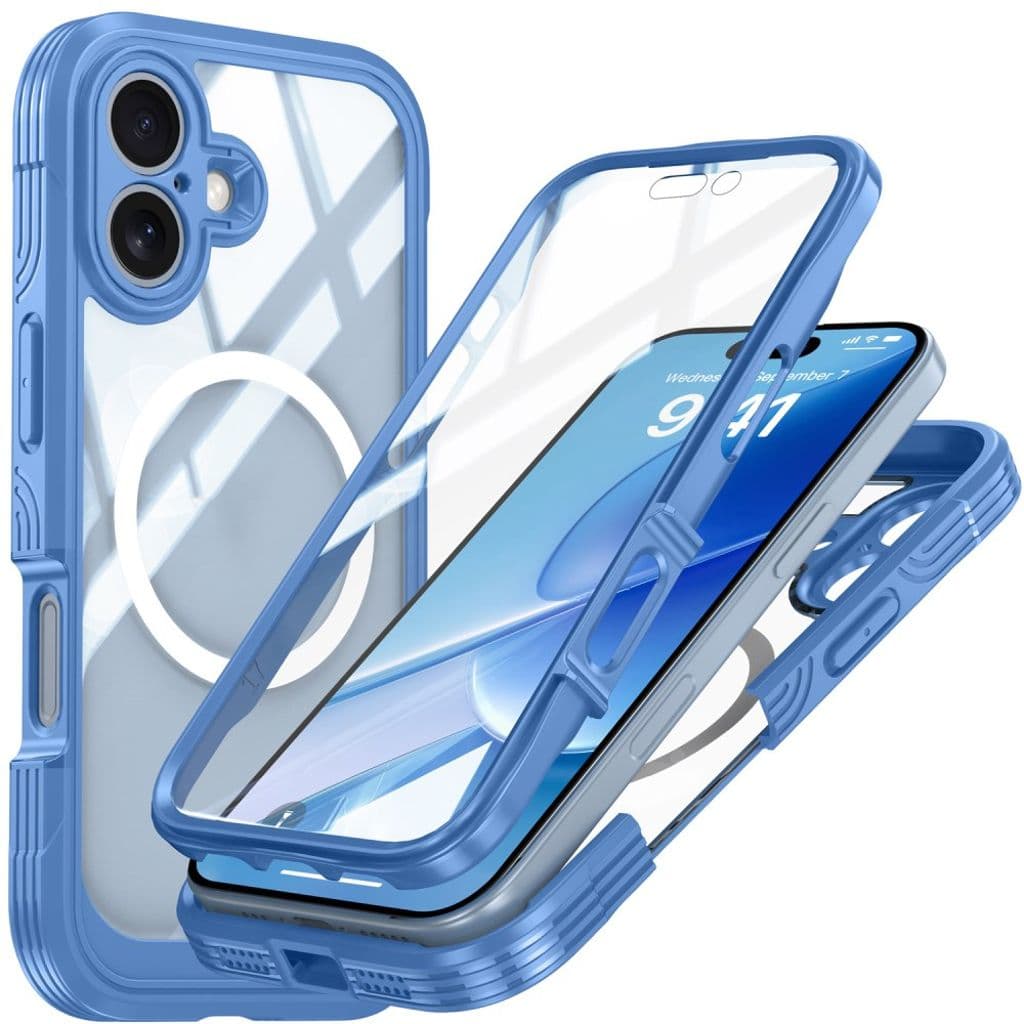 iPhone 17 Skal + Skärmskydd - Blå