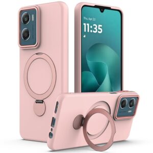 Motorola Moto G06 Power 4G/G06 4G Skal med ringställ och MagSafe - Rosa
