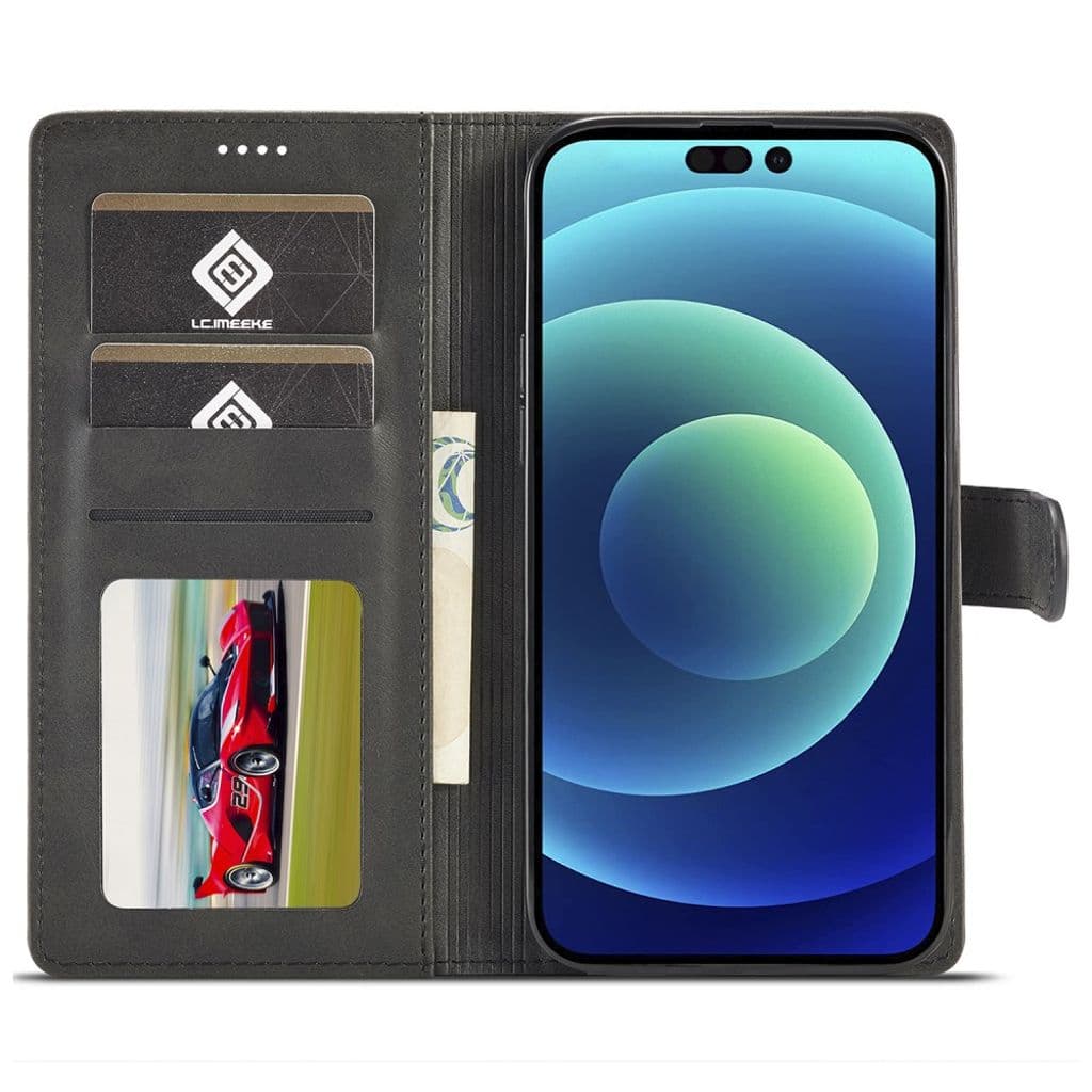 LC.IMEEKE iPhone 15 Pro Max Plånboksfodral - Svart - Bild 2