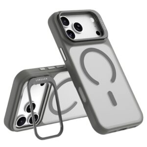 LEREACH iPhone 18 Pro Max/17 Pro Max MagSafe Skal med ställ - Grå