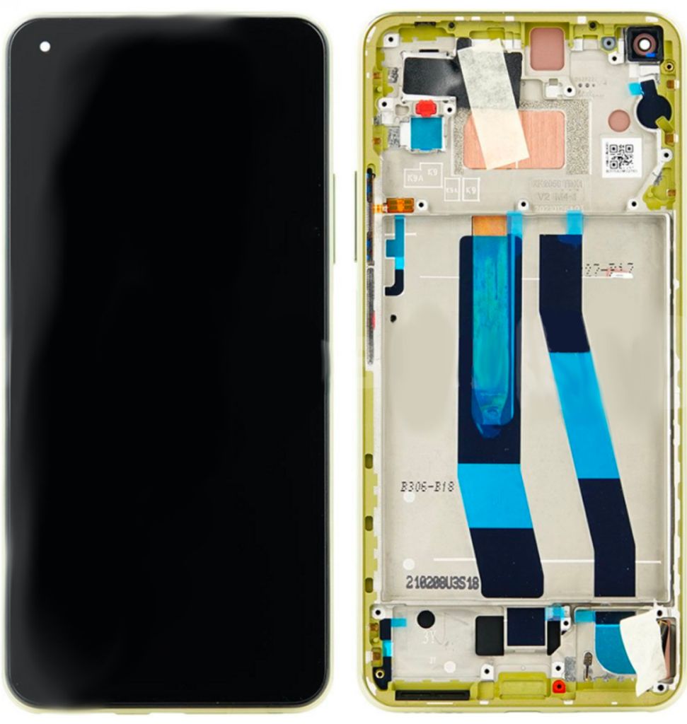 Xiaomi Mi 11 Lite 5G LCD-skärm - Gul