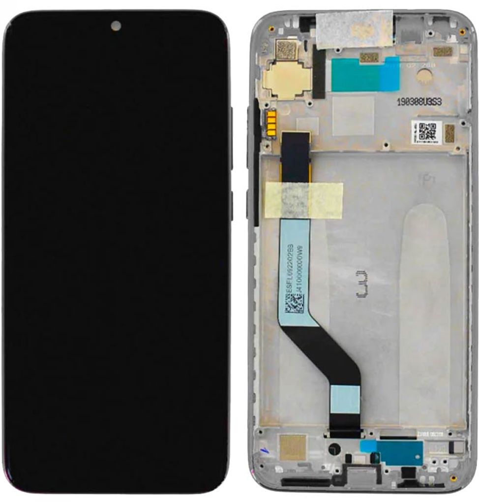 Xiaomi Redmi Note 7 Skärm - Vit
