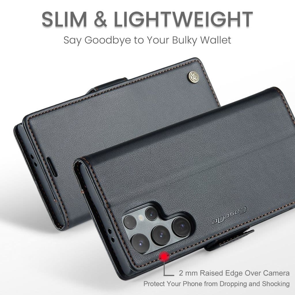 CASEME Samsung Galaxy S25 Ultra Plånboksfodral - Svart - Bild 7
