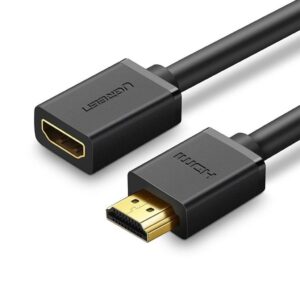 Ugreen HDMI-förlängningskabel hona till hane – 4K 60Hz – 2m – Svart