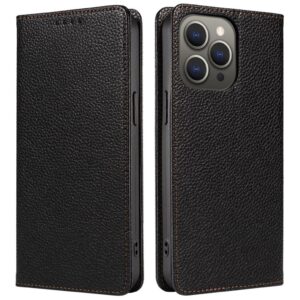 iPhone 14 Pro Max Plånboksfodral RFID-blockerande – Svart