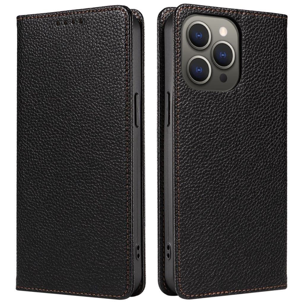 iPhone 14 Pro Max Plånboksfodral RFID-blockerande – Svart