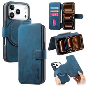 CASENEO iPhone 18 Pro Max/17 Pro Max MagSafe Fodral med avtagbar plånbok - Blå