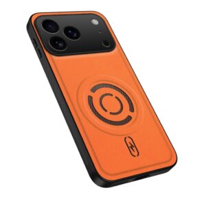iPhone 18 Pro Max MagSafe Skal med tygyta - Orange