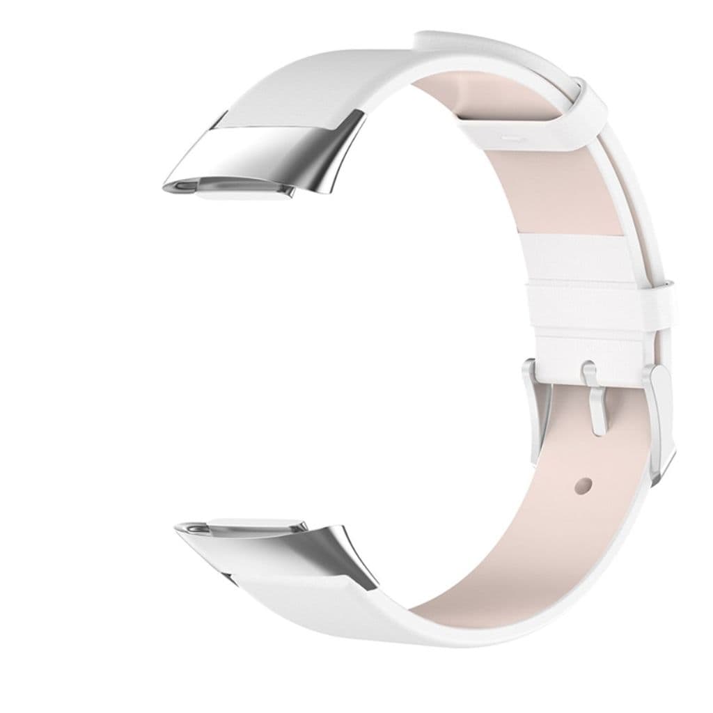 Fitbit Charge 6/5 Klockarmband i läder - Vit - Bild 2