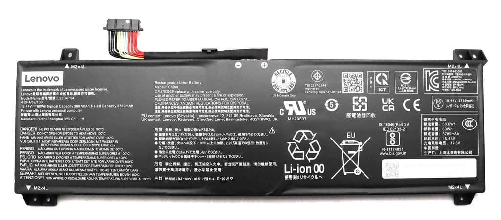 Lenovo Laptop Batteri 4C 60wh 15,44V L23M4PK4 SP/A 30