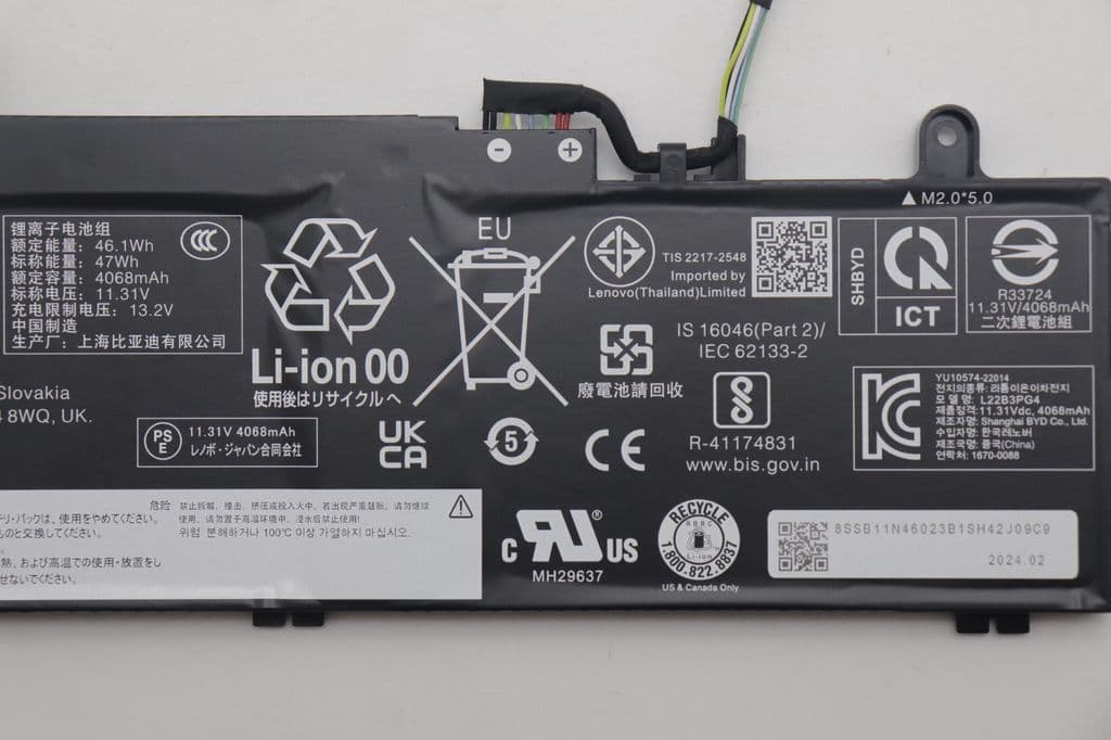 Lenovo Laptop Batteri 3C 47Wh 11,31V L22B3PG4 BYD/B - Bild 3