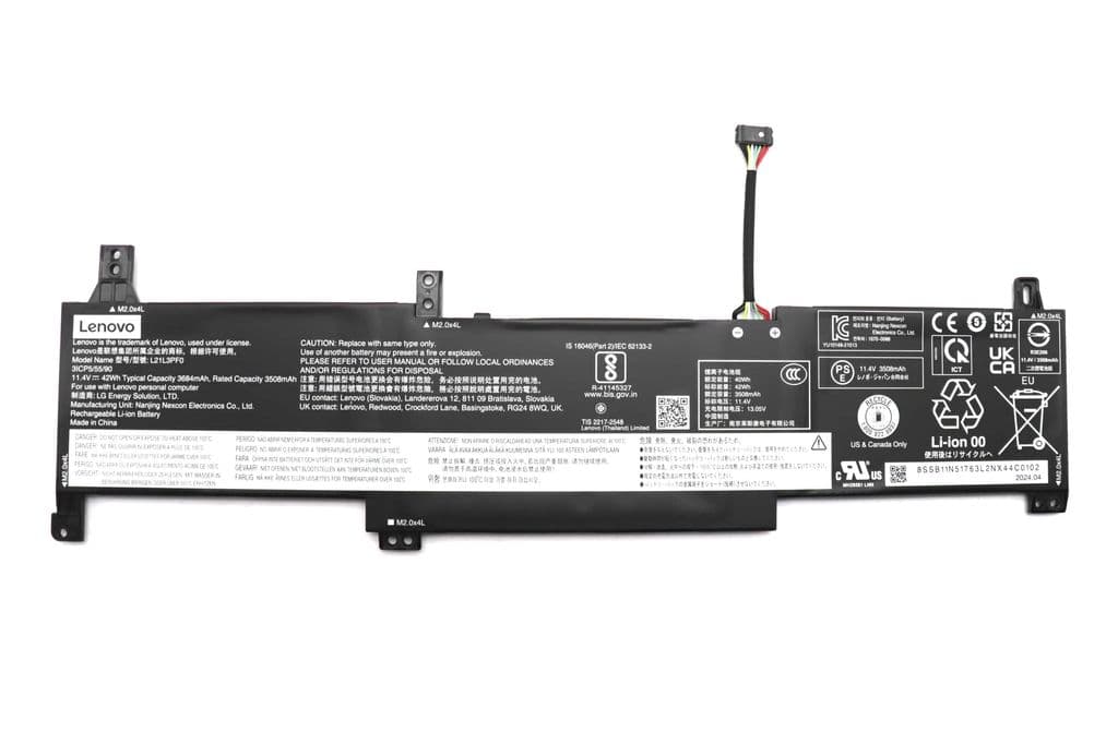 Lenovo Laptop Batteri 3C 42Wh 11,40V L21L3PF0 LG/L