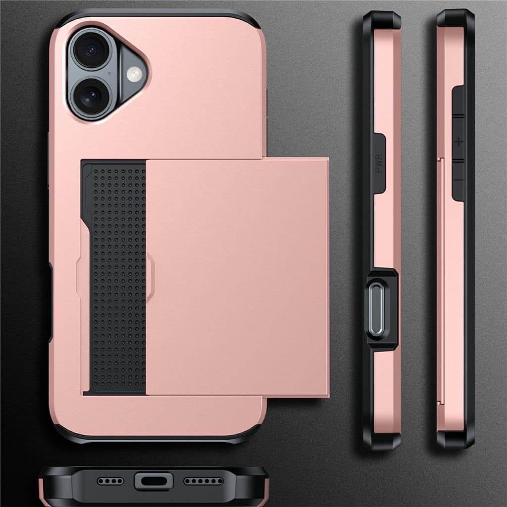 iPhone 17 Skal med kortfack - Roséguld - Bild 5