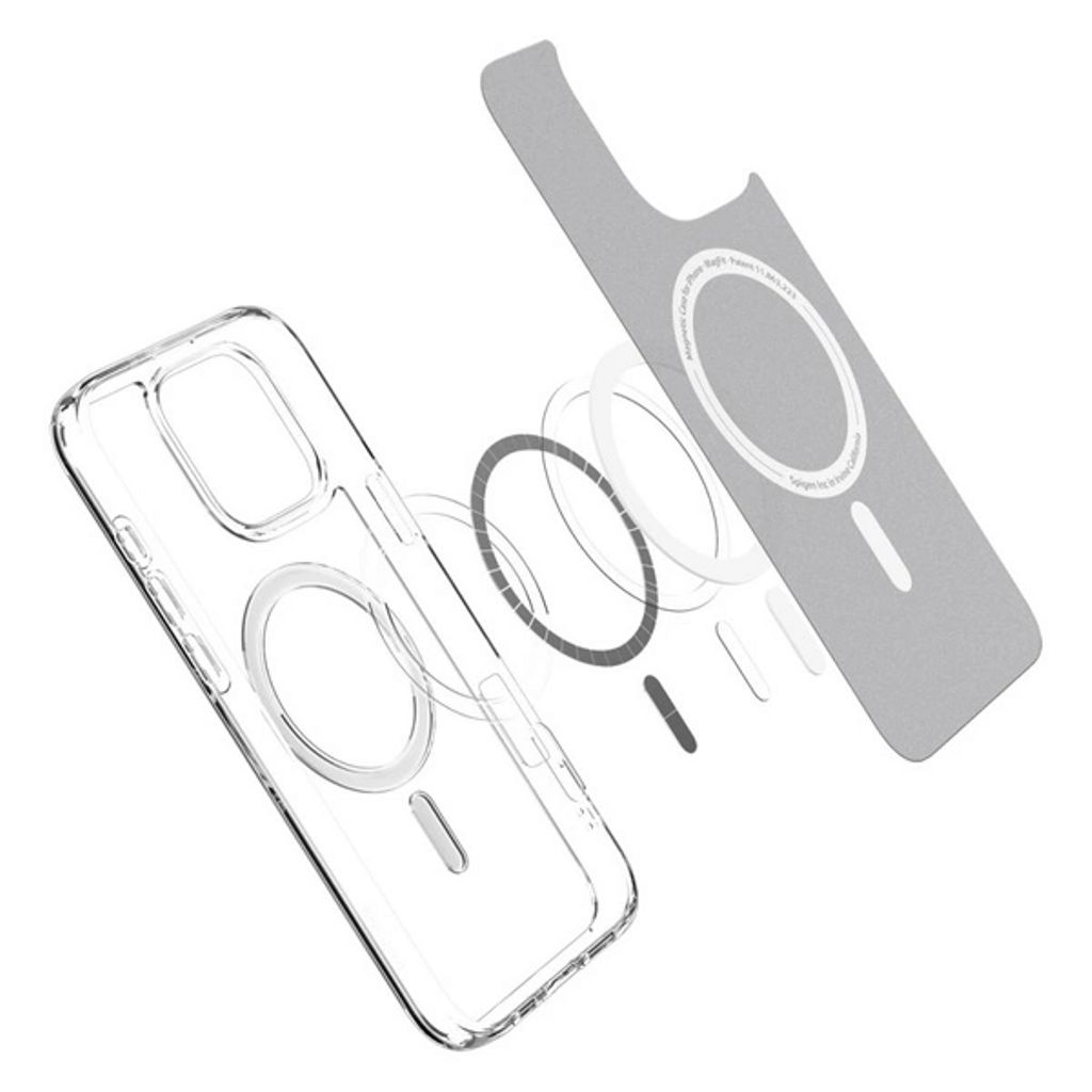 Spigen iPhone 16 Pro Ultra Hybrid MagSafe Skal - Transparent / Hvit - Bild 4
