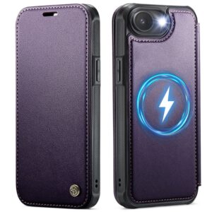 CASEME iPhone 16e/17e Plånboksfodral MagSafe RFID-blockering - Lila