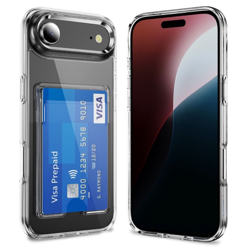 iPhone Air Skal med kortfack - Transparent