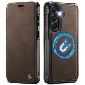 CASEME 053 MagSafe Plånboksfodral med RFID-skydd till Samsung Galaxy A17/A16/A26 - Brun