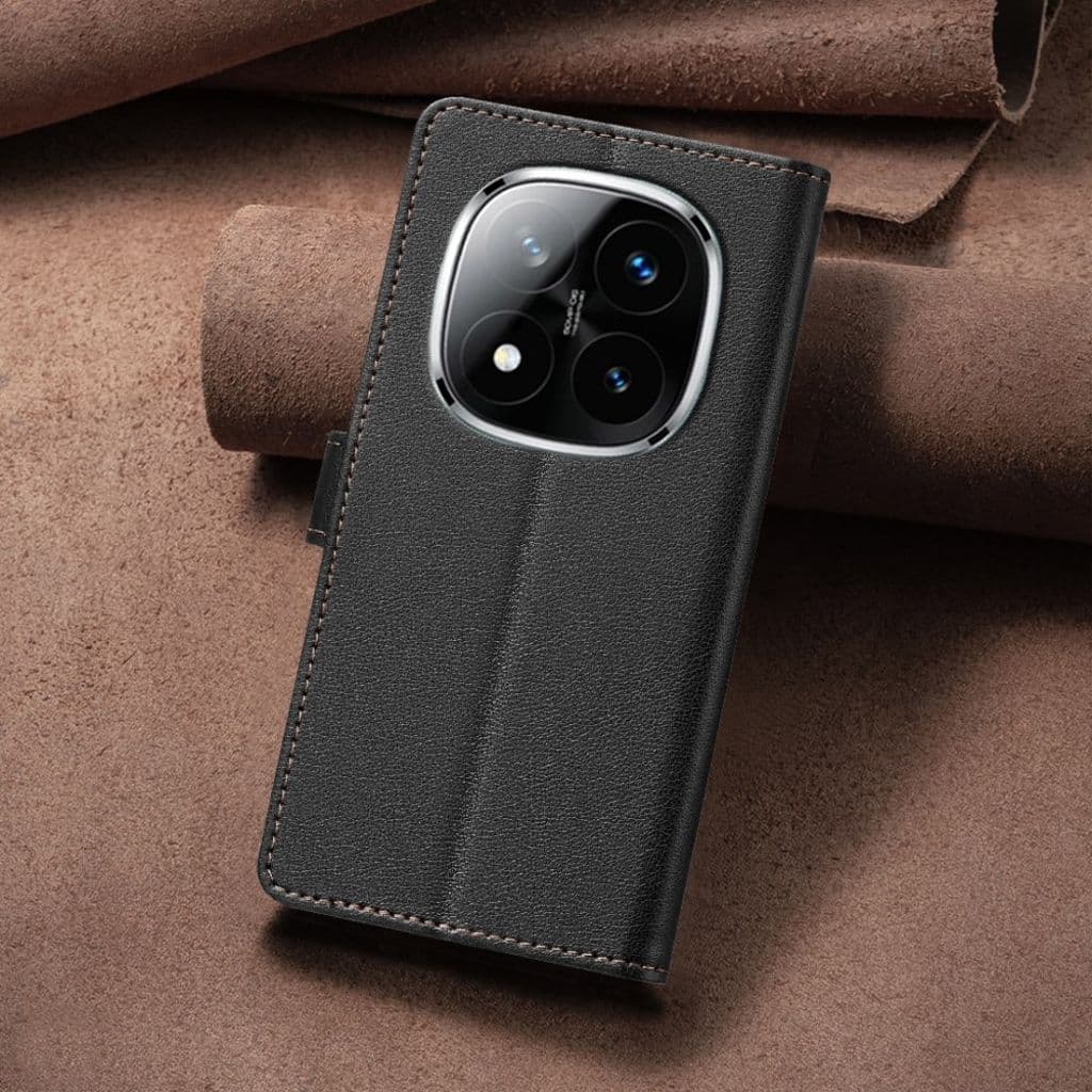BINFEN COLOR Xiaomi Redmi Note 14 Pro / Pro+ 5G Plånboksfodral - Svart - Bild 10