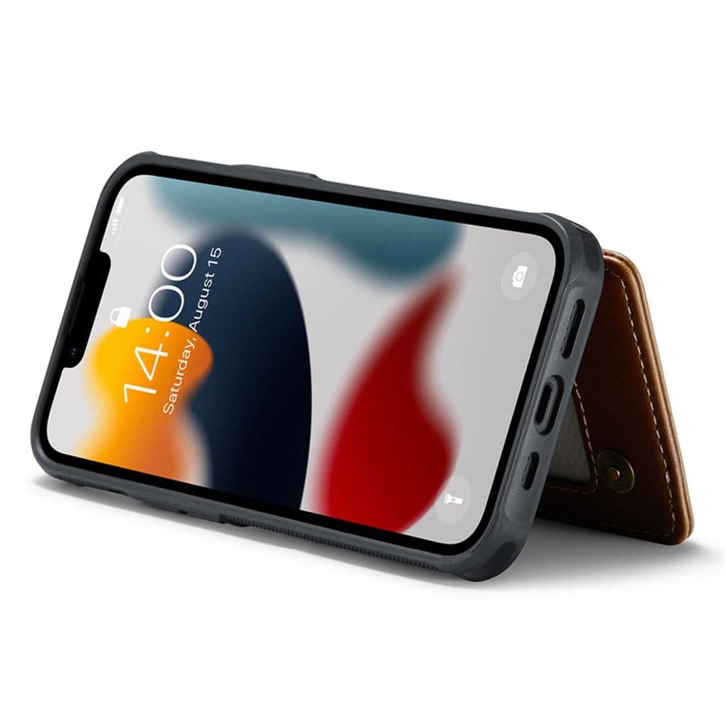 iPhone 13 Plånboksskal CASEME C22 RFID-blockerande - Brun - Bild 5