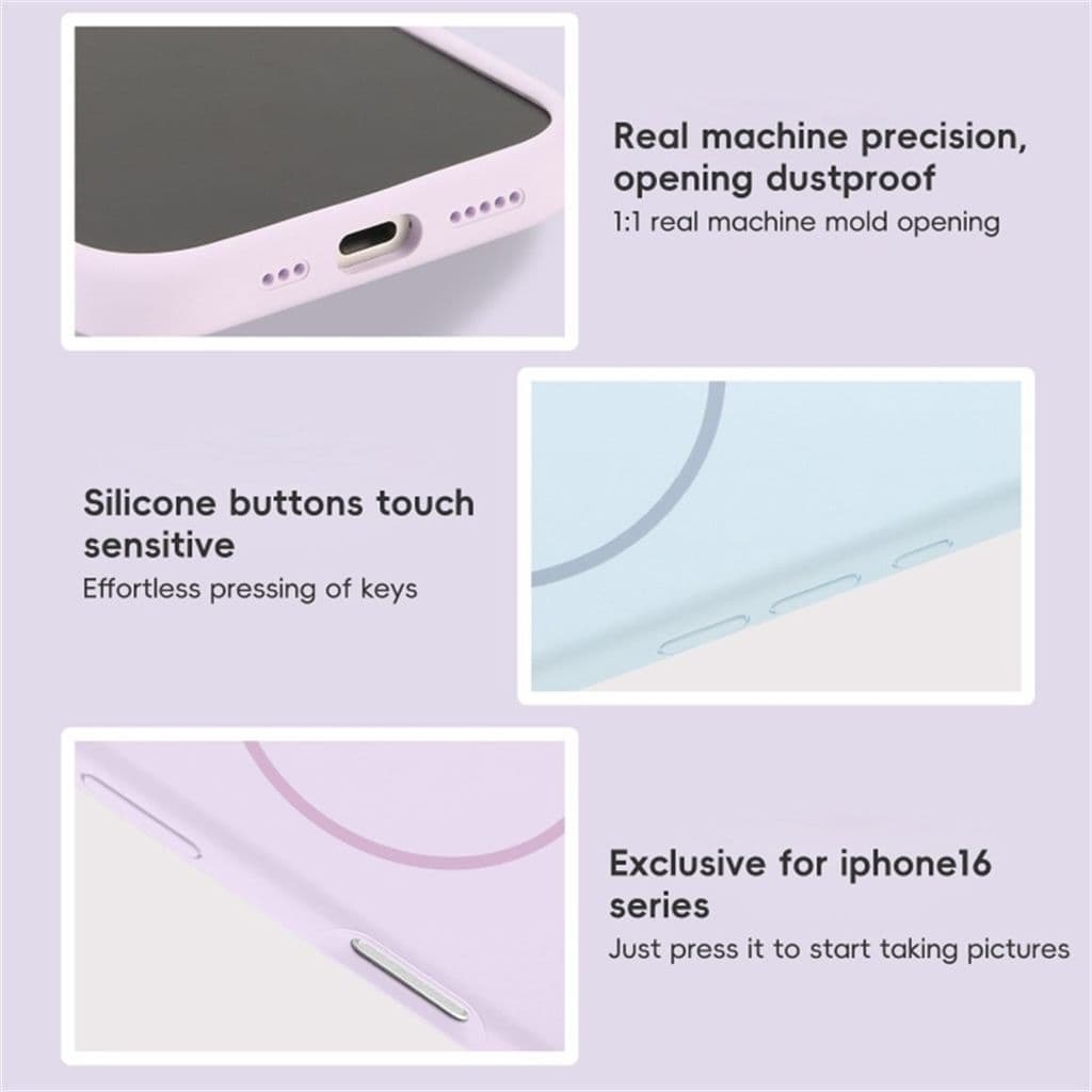 iPhone 16 Pro Max Skal MagSafe-kompatibel Liquid Silicone - Rosa - Bild 4