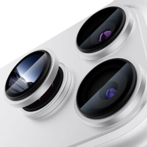 iPhone 18 Pro Kameralins Linsskydd härdat glas - Silver