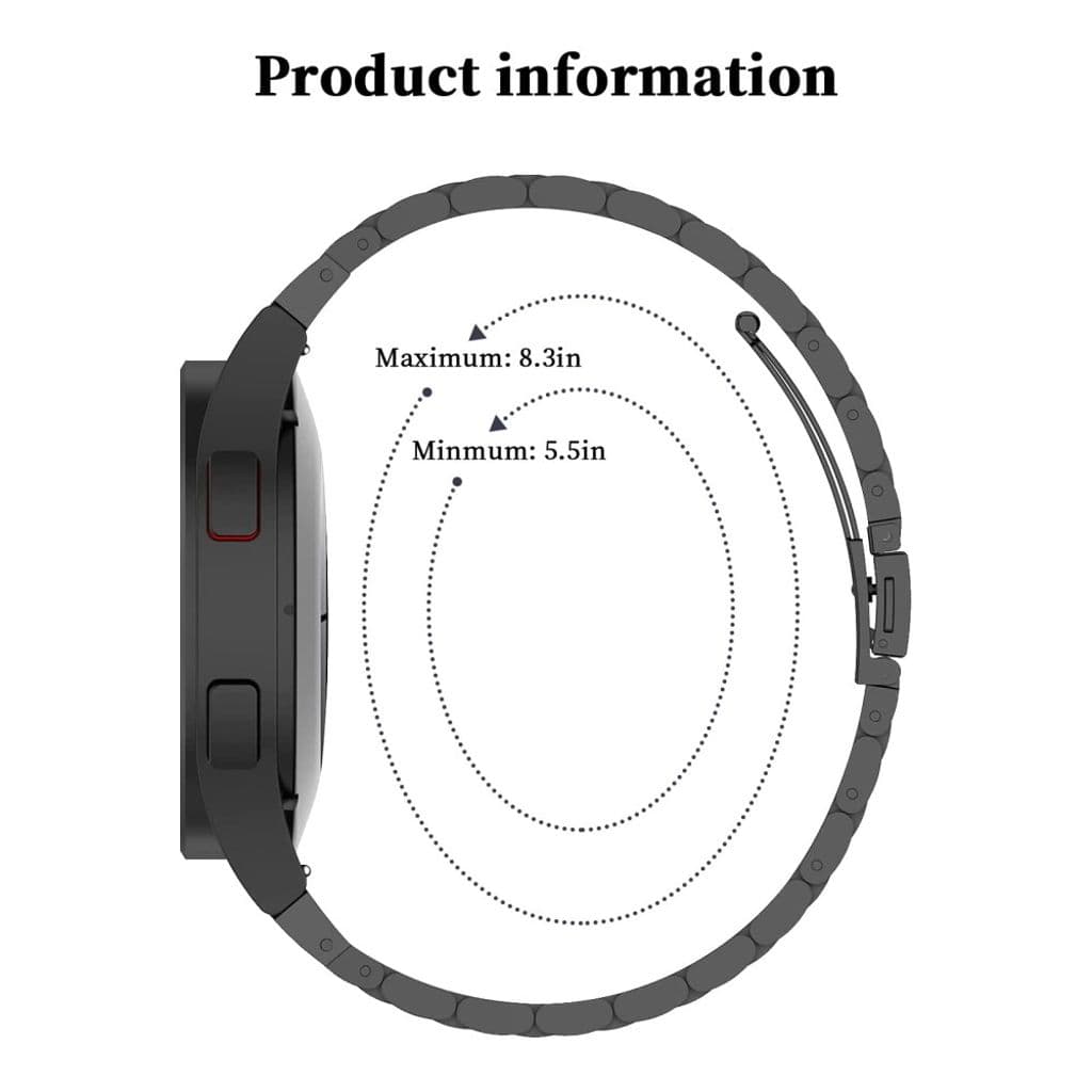 JLT Samsung Galaxy Watch 4/4 Classic Klockarmband i rostfritt stål - Roséguld - Bild 7
