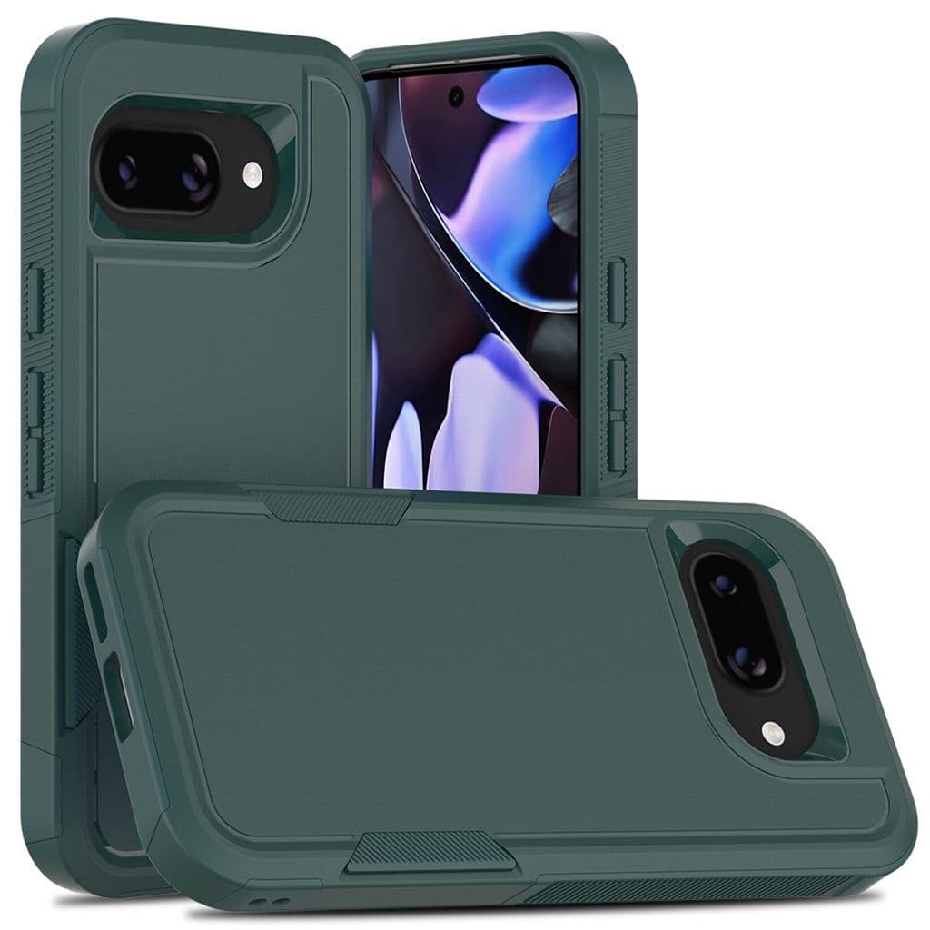 Google Pixel 9a Stötsäkert Skal - Mörkgrön