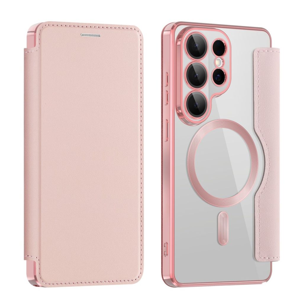 Samsung Galaxy S26 Ultra Plånboksfodral MagSafe kortkortshållare - Rosa