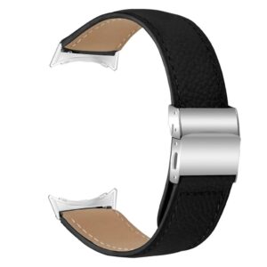 Google Pixel Watch 4 41mm etc. Klockarmband i läder - Svart