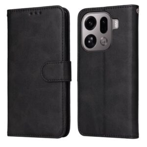 Oppo Find X9 Pro 5G Plånboksfodral i PU-läder - Svart
