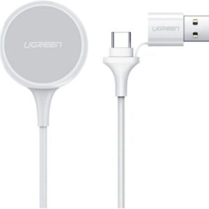 UGREEN Apple Watch MagSafe Laddningskabel, USB-A/USB-C, MFI - Vit