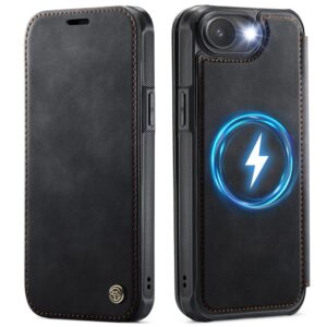CASEME iPhone 16e/iPhone 17e Plånboksfodral med MagSafe RFID-skydd - Svart