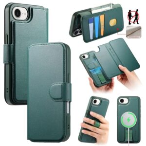 CASENEO iPhone 16e Plånboksfodral RFID-blockerande MagSafe – Grön