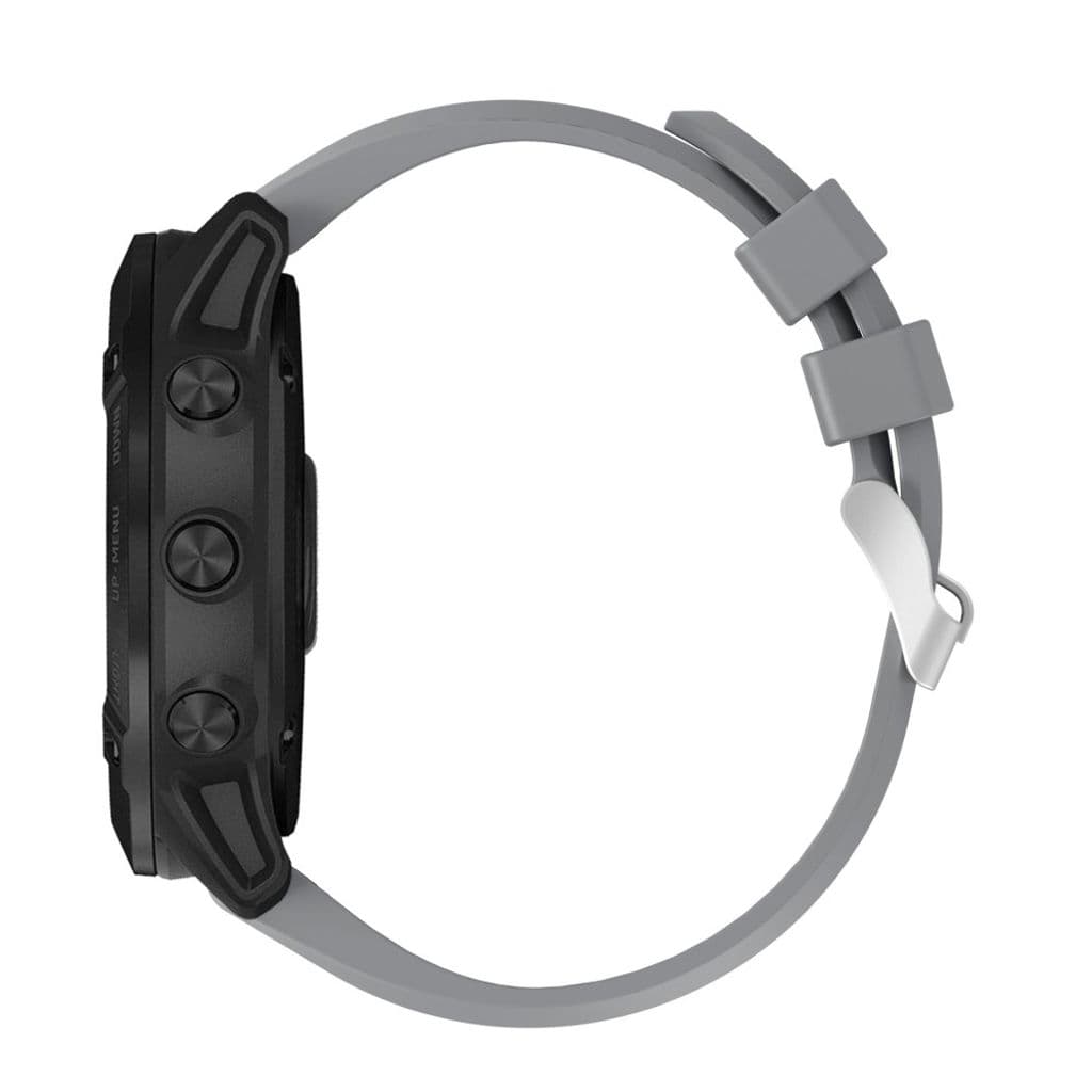 Garmin Fenix 7X/6X/5X etc. Klockarmband med Metallspänne - Grå - Bild 3