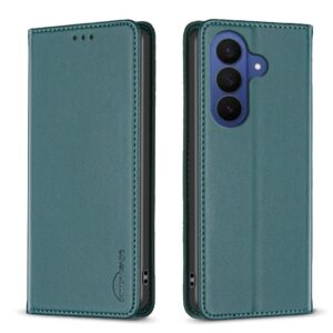 BINFEN COLOR BF18 Samsung Galaxy A57 5G Plånboksfodral med ställ - Grön