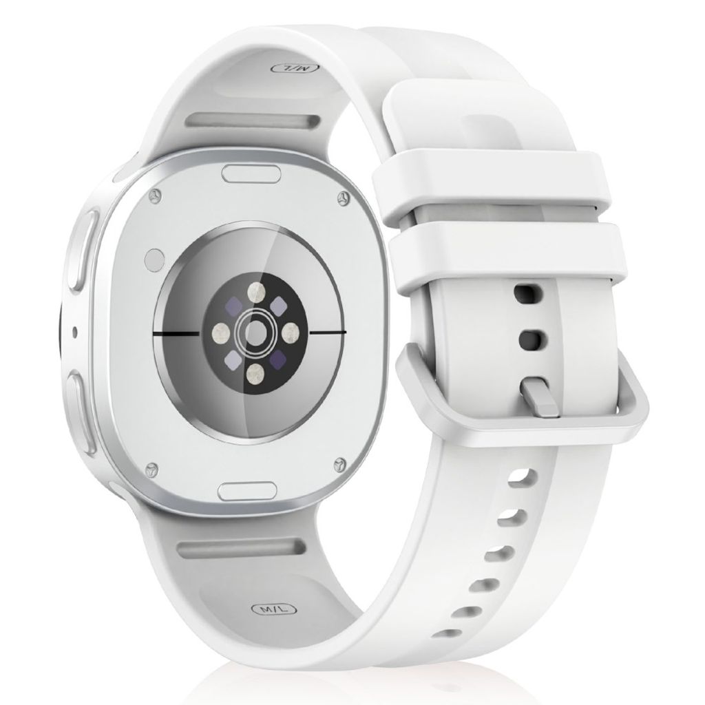 Taltech Samsung Galaxy Watch9/Watch9 Silikon Armband L - Vit
