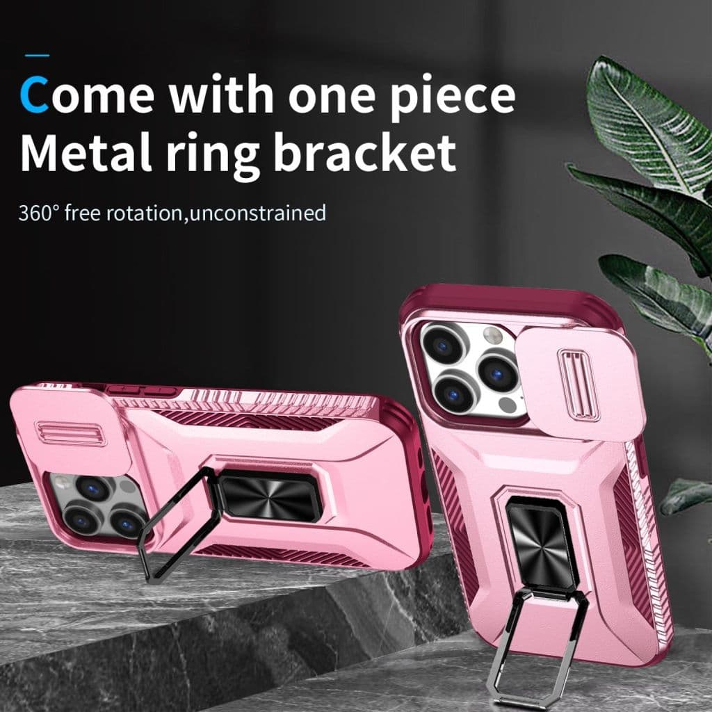 iPhone 14 Pro Skal Ringställ/Kameraskydd – Rosa - Bild 2