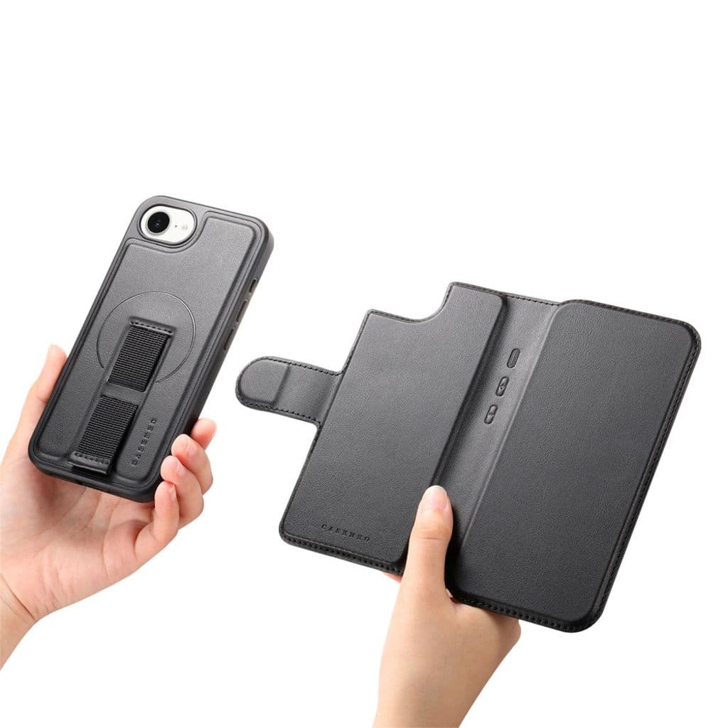 CASENEO iPhone 16e Plånboksfodral Magnetiskt RFID – Svart - Bild 9