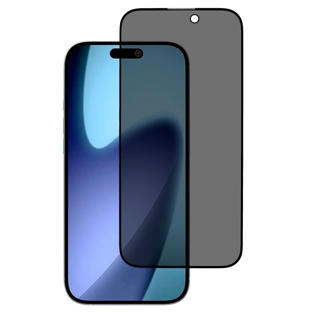 iPhone 17 Privacy Skärmskydd i härdat glas Full Cover med silkestryck
