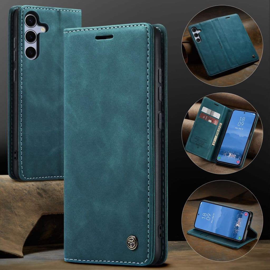 CASEME Samsung Galaxy S25 FE Plånboksfodral med Kortfack - Blå - Bild 7