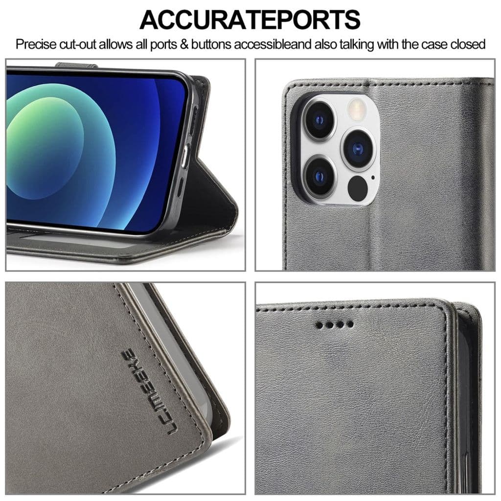 LC.IMEEKE iPhone 15 Pro Max Plånboksfodral - Svart - Bild 7