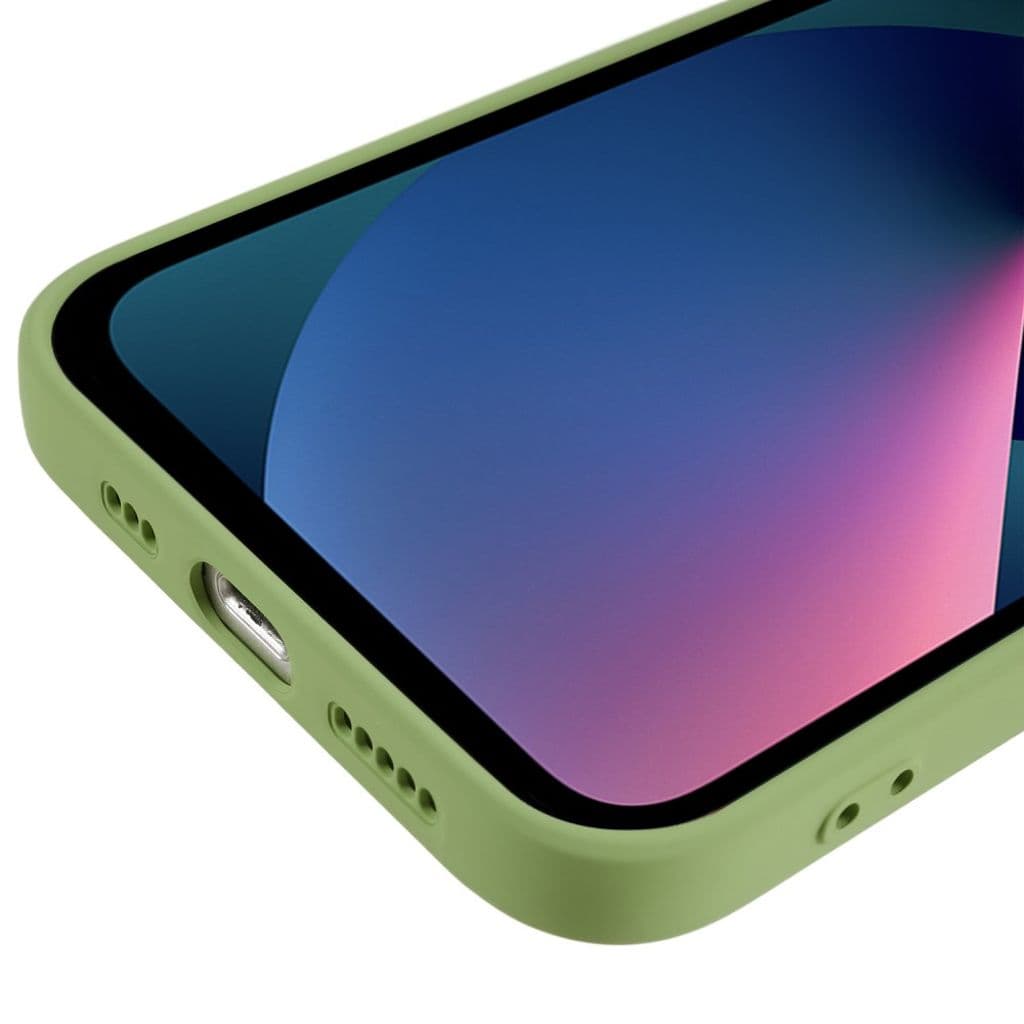 iPhone 13 mini Skal TPU Fiberfodrad – Matcha Grön - Bild 6