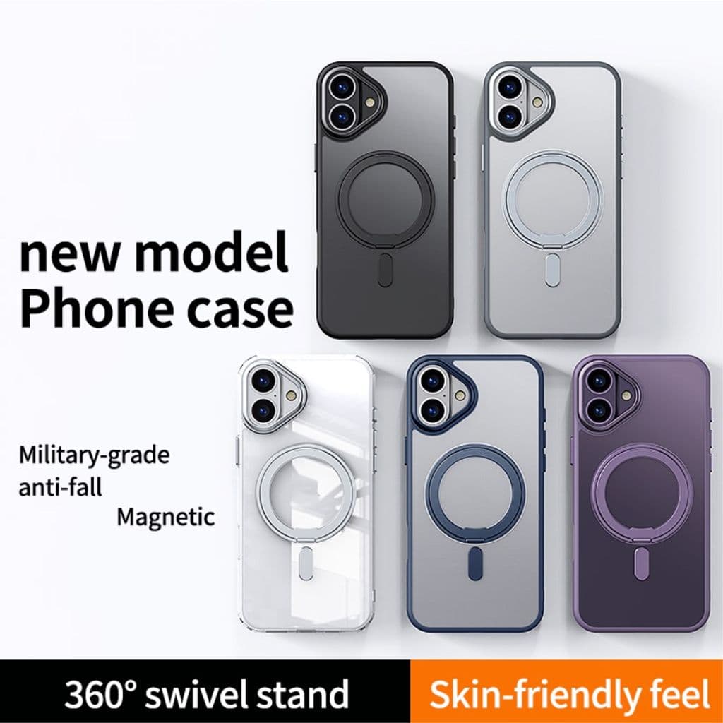 iPhone 16 Plus Skal med stativ - Svart - Bild 6