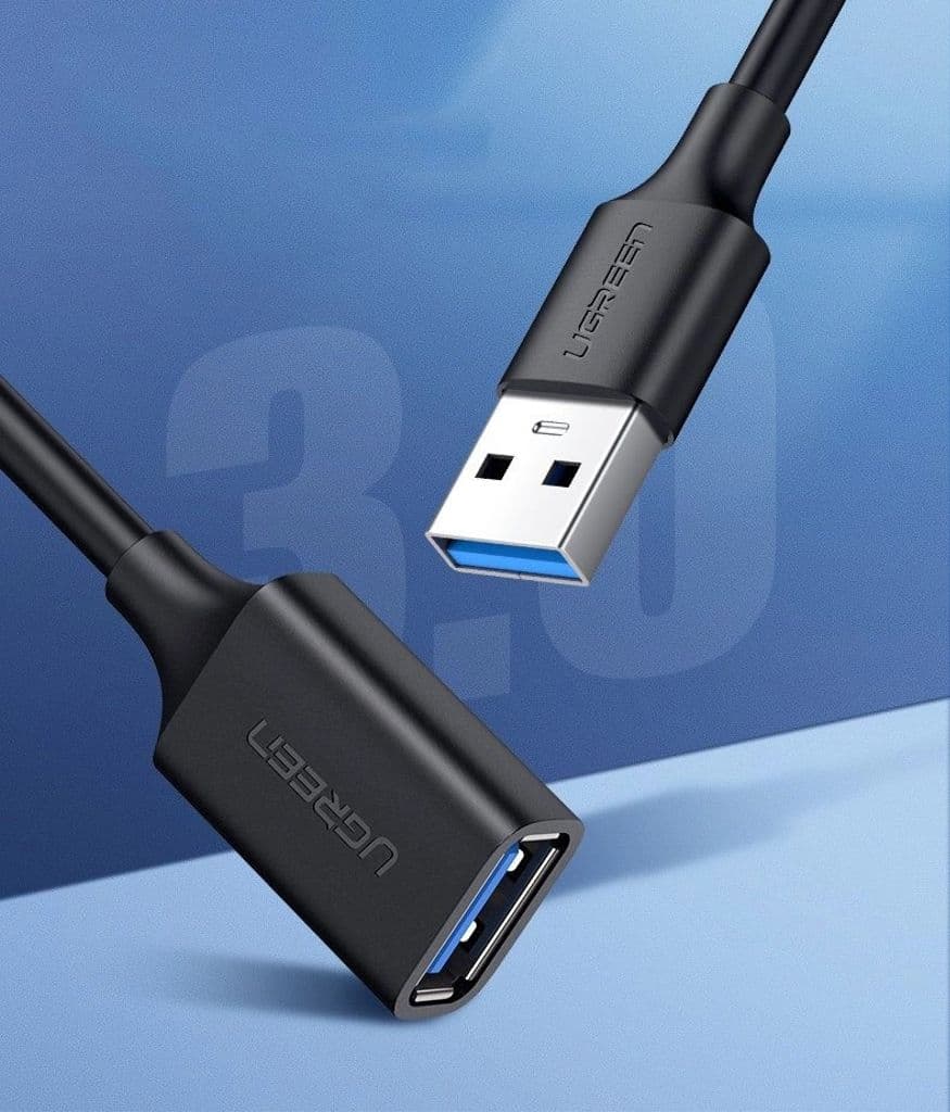 Ugreen USB-A 3.0 (hona) till USB-A 3.0 (hane) förlängningskabel, 1,5 m - svart - Bild 5