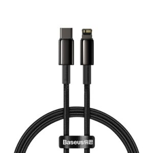Baseus USB-C till Lightning-kabel 20W PD, 1m - Svart