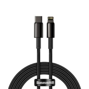 Baseus CATLWJ-A01 Lightning USB-C Kabel 20W 2m - Svart