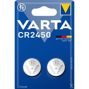 VARTA Lithium Coin knappcellsbatteri CR2450, 3V, 2-pack