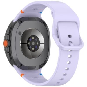 Klockarmband för Samsung Galaxy Watch8/Watch8 Classic 46mm Silikon – Lila