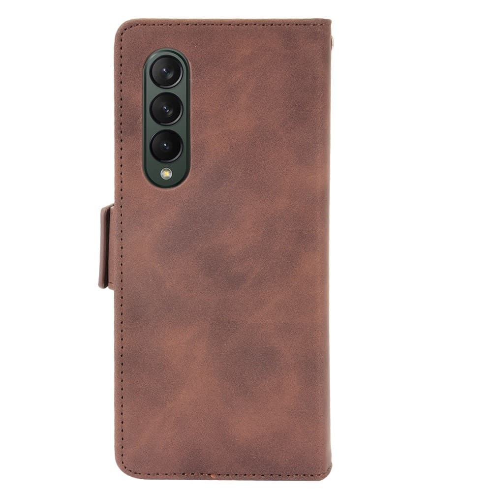Samsung Galaxy Z Fold4 5G Multiple Card Slots Fodral - Brun